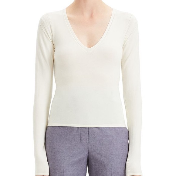 Theory Merino Wool V-Neck - Picture 1 of 6